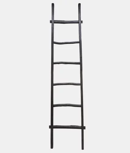 Wooden , Decorative 76" Ladder, Black