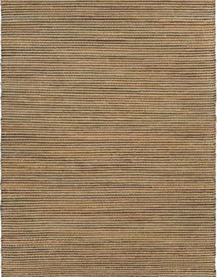 alfombra rectangular jaspeada en tonos gris y arena