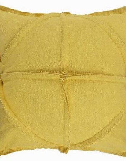 cojin texturizado mostaza