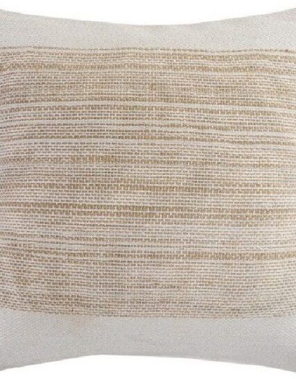 cojin con vetas color arena y beige