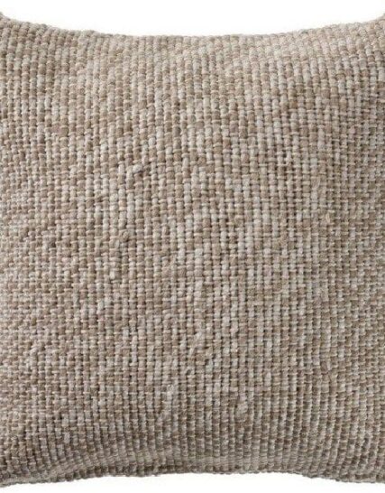 cojin jaspeado en arena y beige