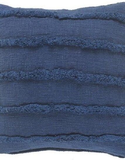 cojin texturizado en azul navy