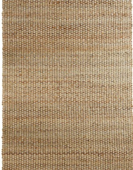 alfombra rectangular jaspeada en tonos cafe y arena