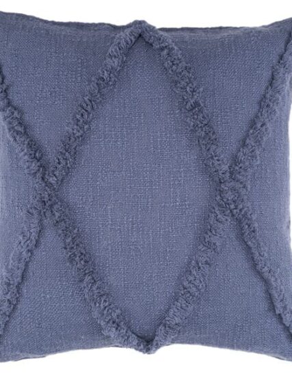cojin texturizado azul