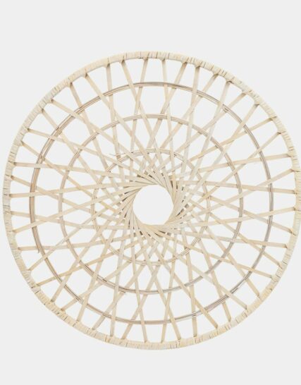 Wicker, 24", Round Wall Deco, Natural