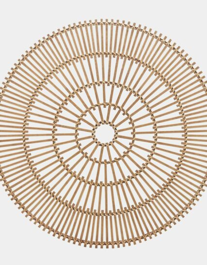 Wicker, 36", Round Wall Accent, Natural