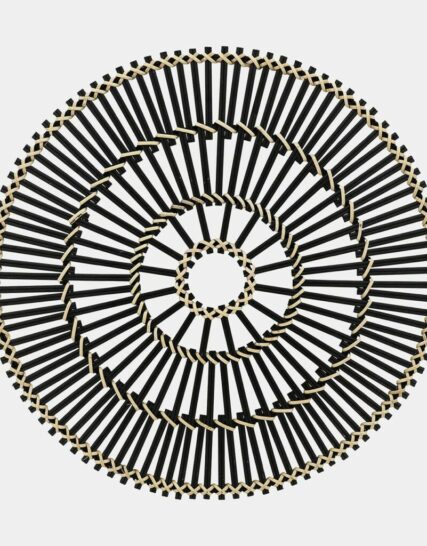 Wicker, 24", Wall Accent, Black