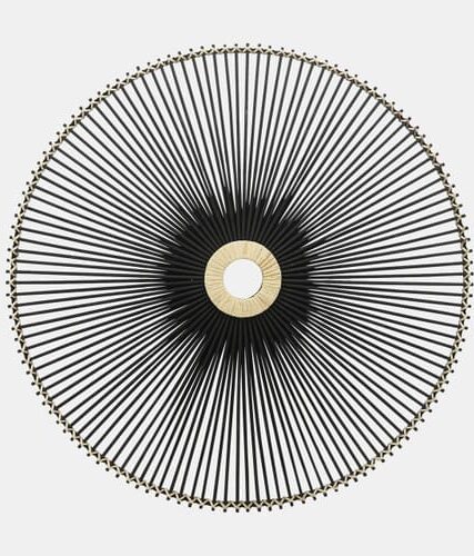 Wicker, 36", Wall Accent, Black