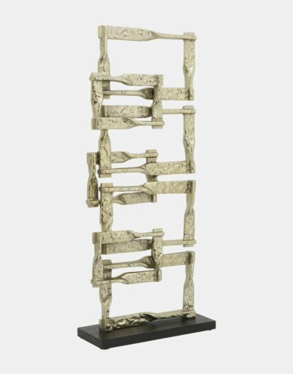 Metal, 17"H Stacking Squares, Gold