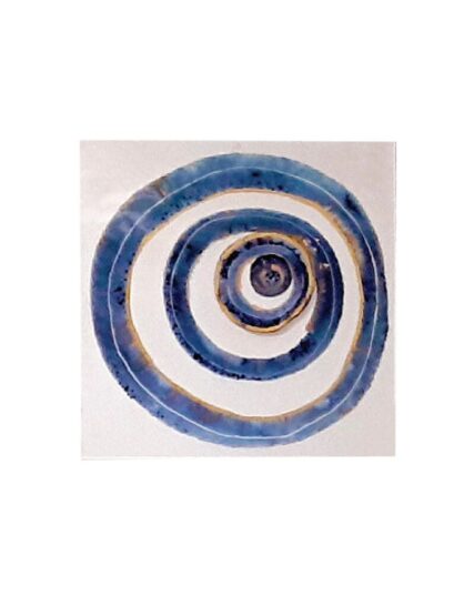 Retablo Circles Blue Gold