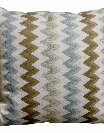 Cojin Zig Zag Verde Marr—n