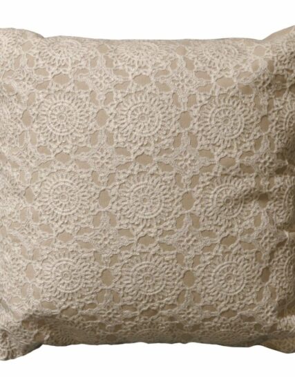 Cojin Tejido Encaje Floral
