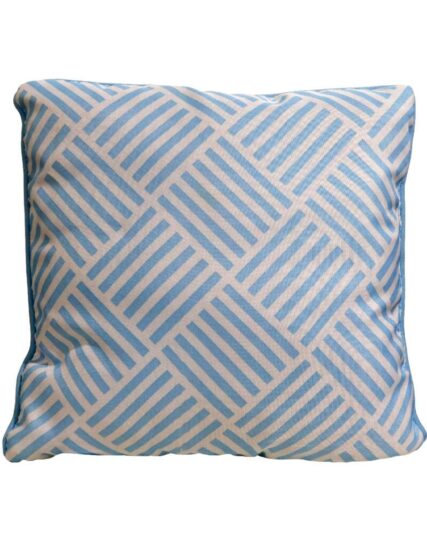 Cojin Cruzado Lineas - Azul Claro