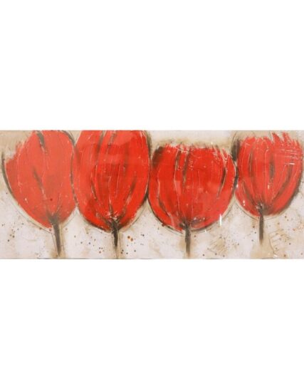 Cuadro 150 x 50 Red Tulips