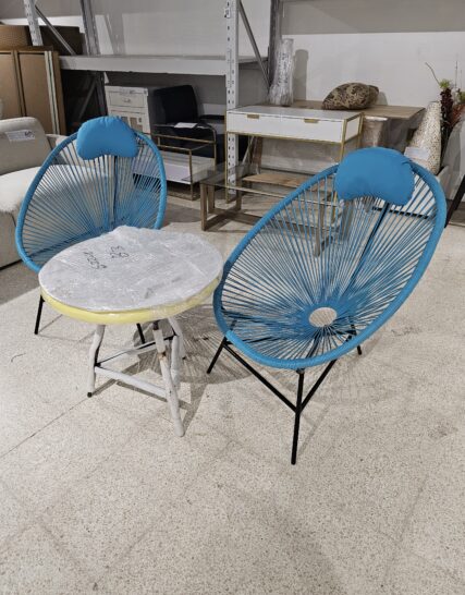 SET TERRAZA CONCENTRIC (SEMI-EXTERIOR) CELESTE