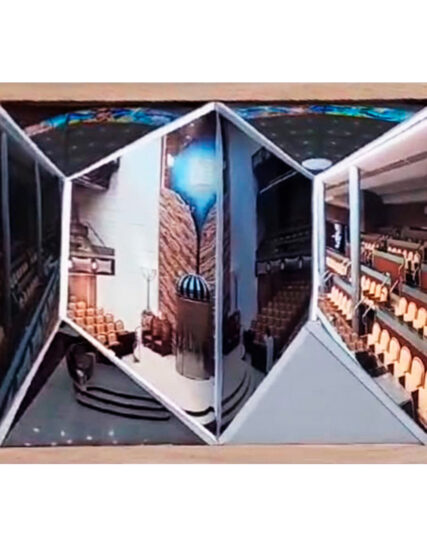 3D del interior del templo Ahavat Tzion en Paitilla