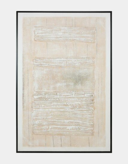 40x60 Abstract Handpainted Canvas, Beige