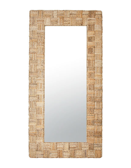 Espejo Delmare Abaca: Espejo tejido en abaca
