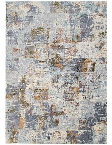 alfombra rectangular tonos grises y arena