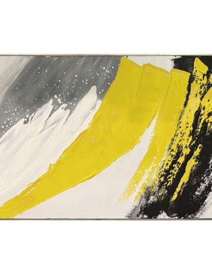 Cuadro Brushwork in yellow