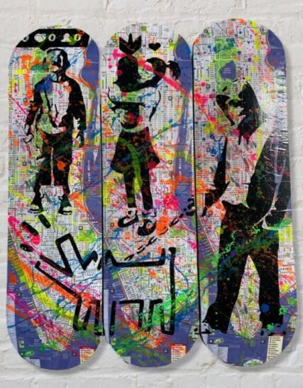 triptico de patinetas