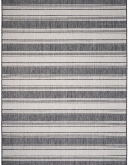 ALFOMBRA KILAMANJARO LR81753 ANTHRACIT WHITE 5`-3`` X 7`0``