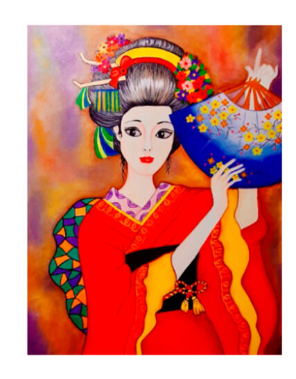 Kioko, mujer joven y feliz