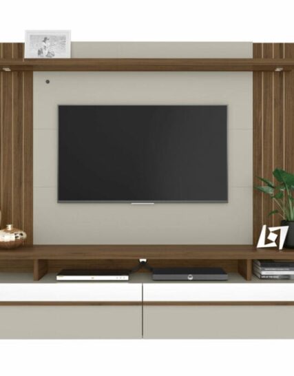 PANEL PARA TV SAO LUIS 2.0 OFF WHITE/NOGUEIRA