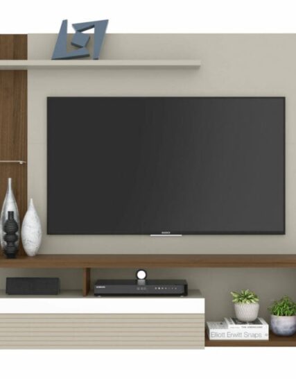 PANEL PARA TV TIJUCA OFF WHITE/NOGUEIRA
