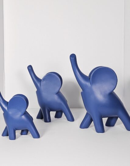 Family of cute elephants