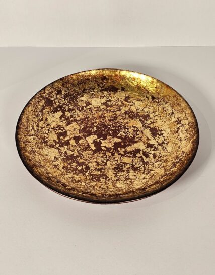 DECORATIVE PLATES IN GOLDEN MARBLE