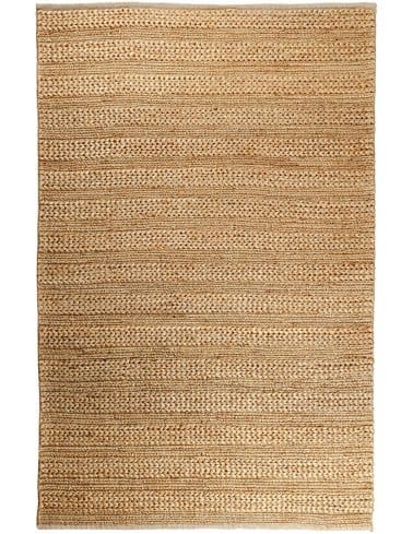 alfombra rectangular vetas arena