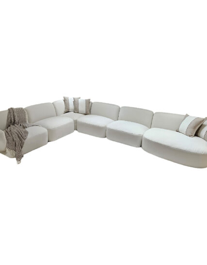Sofá Super Modular Facette (6 piezas - final, 3 singles, 1 córner y 1 chaise)