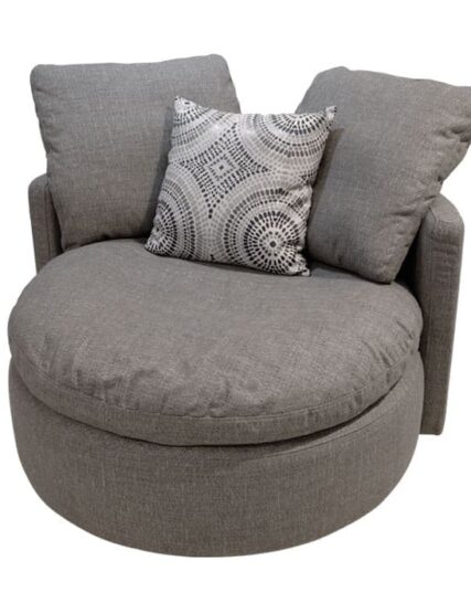 Poltrona giratoria Moeko (tela)