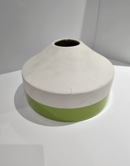 Florero Unitario Sin Cuello Blanco/Gris o Verde