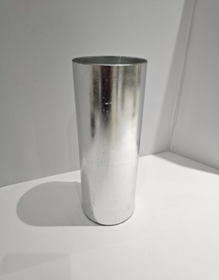 Florero Cilindro Medio Plateado