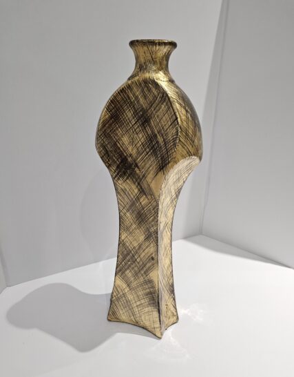 Florero Forma Brush Bronze