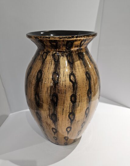 Florero Esbozado Negro Bronce