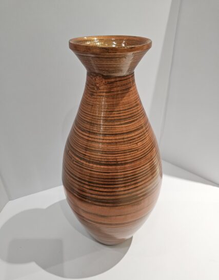 Florero Alto Pincelado Naranja