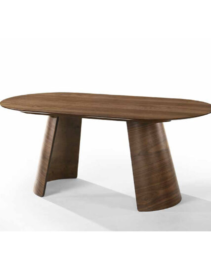 Mesa de Comedor Ovalada Aliso: Diseño sofisticado y moderno para espacios elegantes