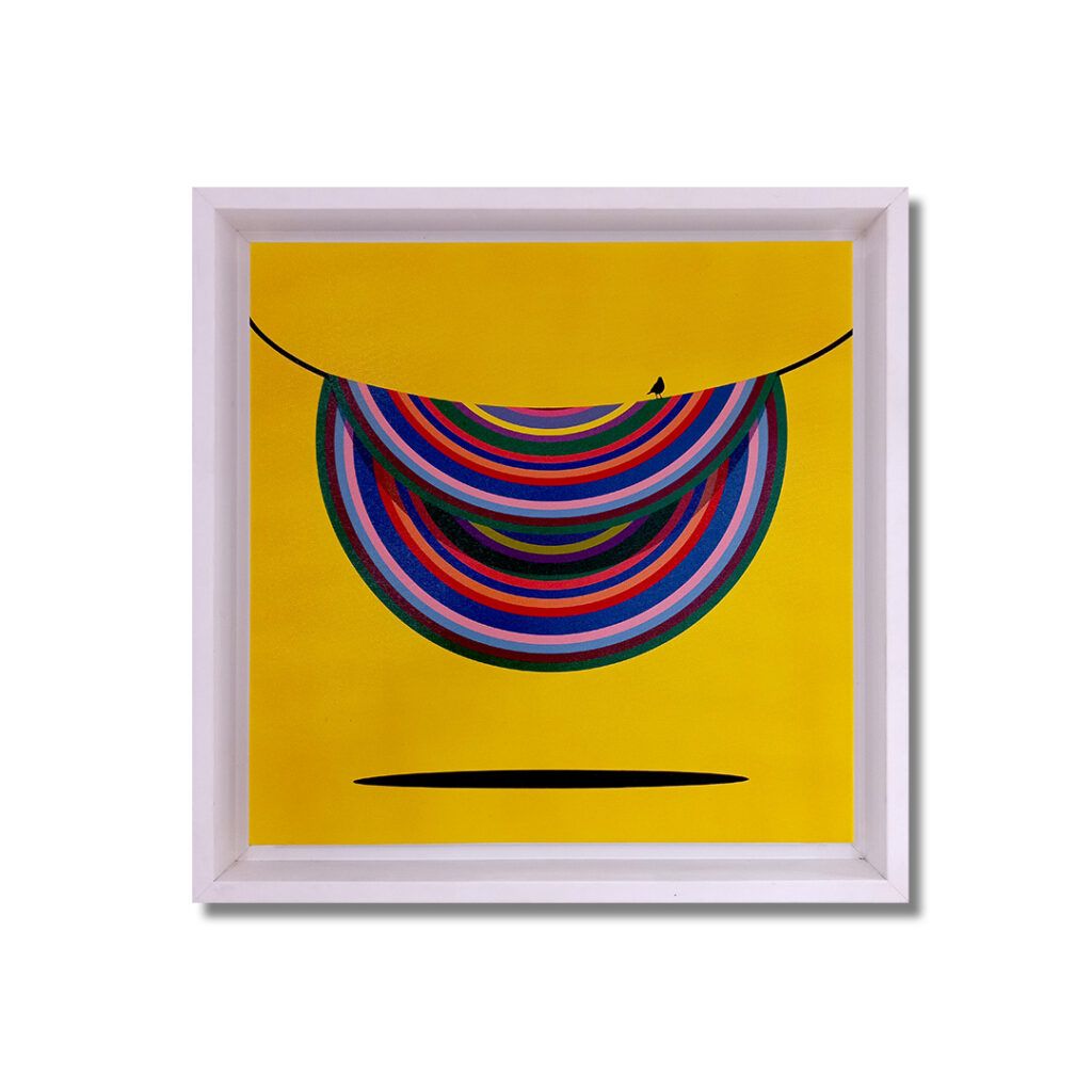 cuadro abstracto multicolor