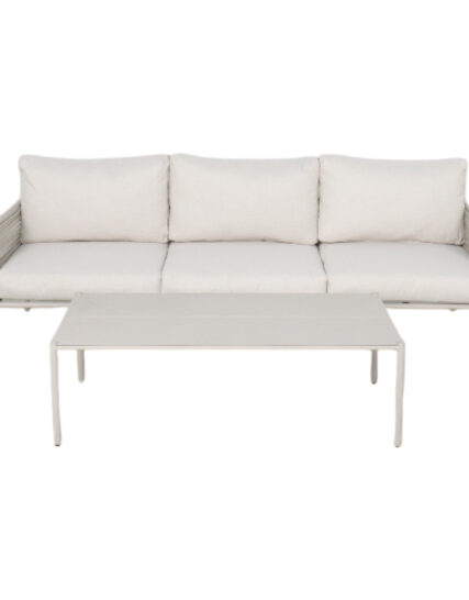 Sofá Saori 3S: Sofá de aluminio con cojines