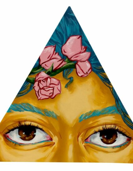 cuadro forma triangular ojos