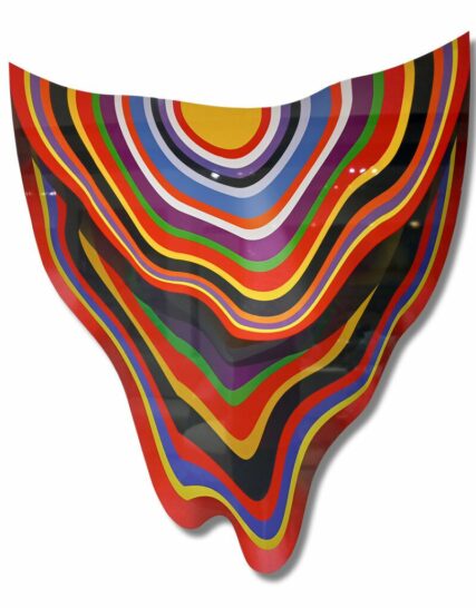 cuadro multicolor de forma irregular